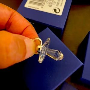 - Swarovski crystal baby pacifier. New in box.